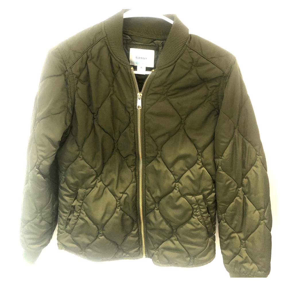 Old Navy Olive Green Bomber Jacket